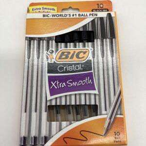 BIC PEN BLACK 10PK