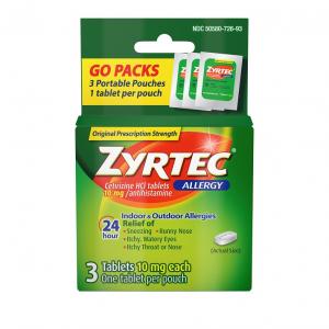 ZYRTEC ALLERGY 3CT CARDED