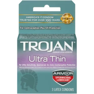 TROJAN ULTRA THIN GRAY 3PK