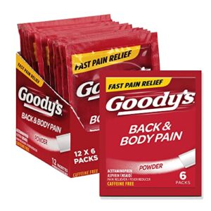 GOODY'S BACKBODY PAIN 6PK 12CT