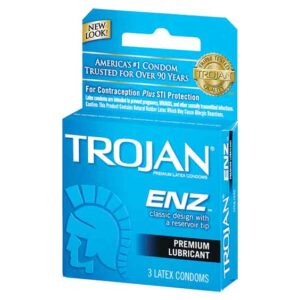 TROJAN ENZ LUB LIGHT BLUE 3PK