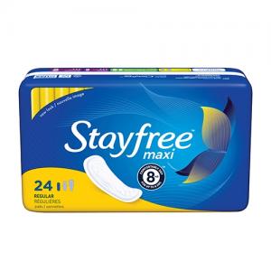 STAYFREE REG MAXI PADS 24CT