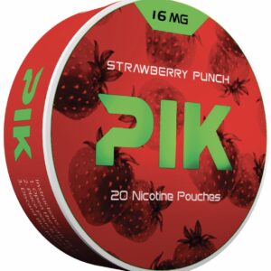 PIK NIC POUCH STRAWBERRY PUNCH 16MG 5CT
