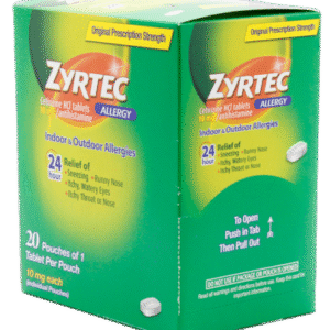 ZYRTEC ALLERGY 1PK 20CT BOX