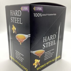 HARD STEEL SPOON HONEY 12CT