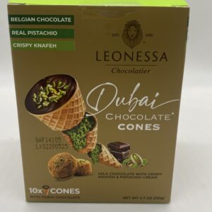 LEONESSA DUBAI CHOCOLATE CONE 135G 12/10CT BOX