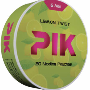 PIK NIC POUCH LEMON TWIST 6MG 5CT