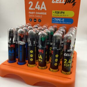 CELL JAX 24CT PHONE CORD DISPLAY