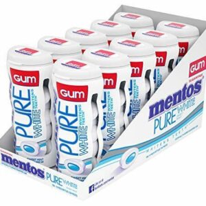 MENTOS GUM PURE WHITE 10CT
