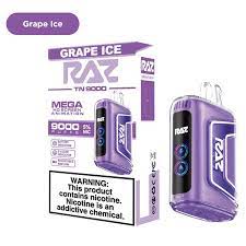 RAZ 9000 GRAPE ICE 5CT
