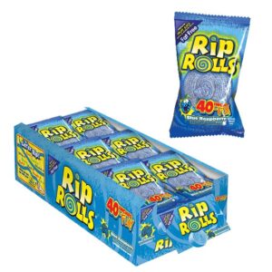 WARHEAD RIP ROLL BLUE RASP 24CT