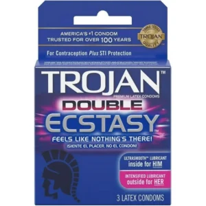 TROJAN DOUBLE ECSTASY 3PK