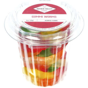 HV GUMMI WORMS 6oz P/U CUP