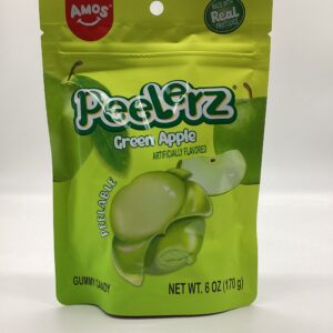 AMOS PEELERZ GREEN APPLE 6OZ PEG BAG
