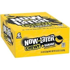 NOW & LATER CHEWY BANANA 24CT
