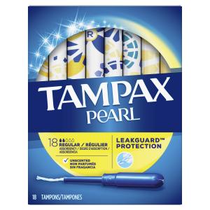 TAMPAX PEARL REGULAR 18 PK