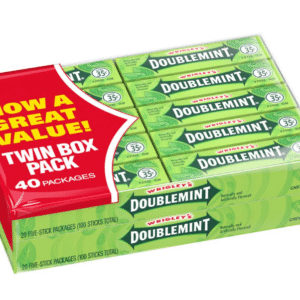 WRIGLEY DOUBLMNT TWIN 40PK .50
