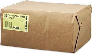 BAG  12 LB BROWN 500CT