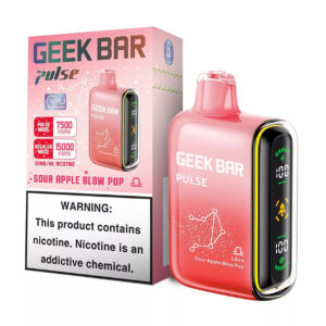 GEEK BAR 15000 SOUR APPLE BLOW POP 5CT
